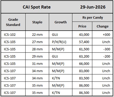 CAI Spot Rate
