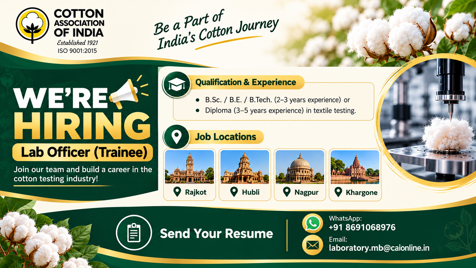Hiring lab officer